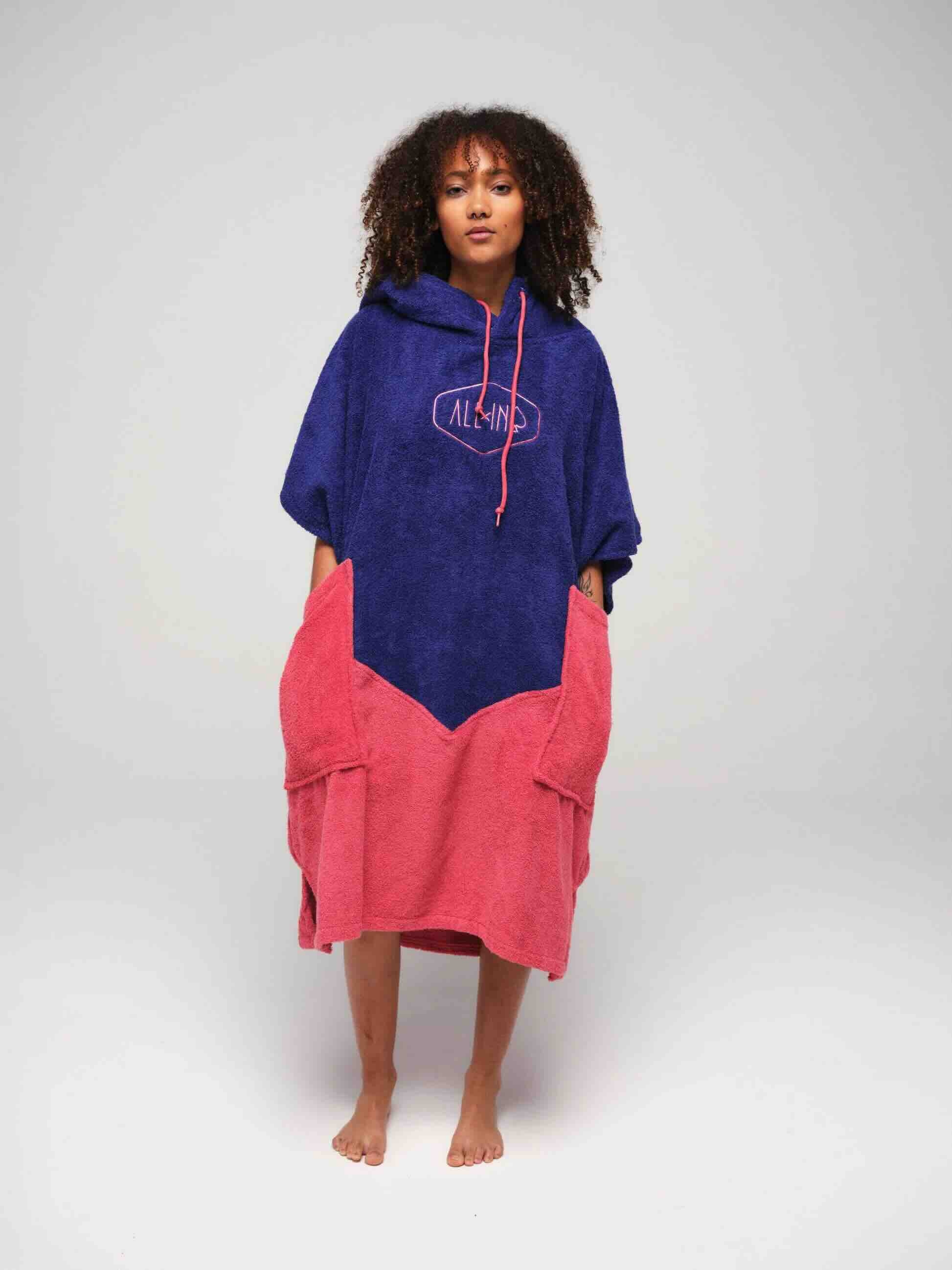 Poncho All-In Spectrum Rose