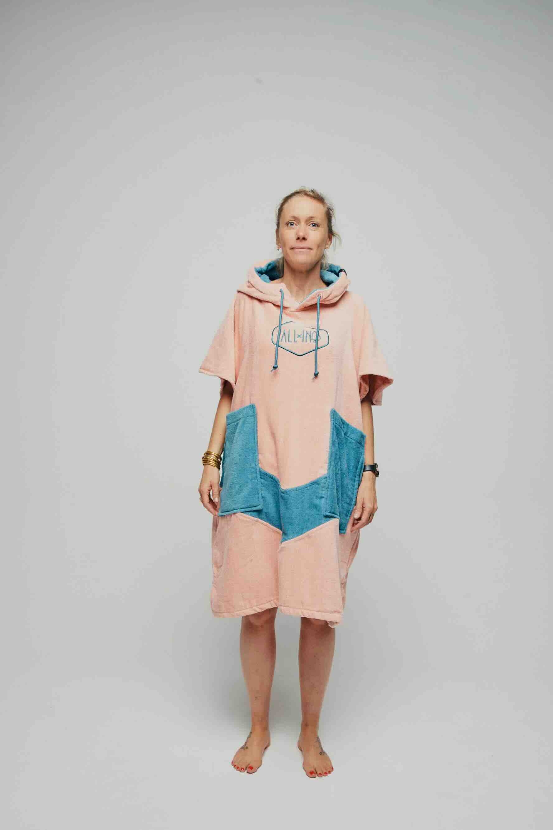 Poncho ALL-IN Coral Blue