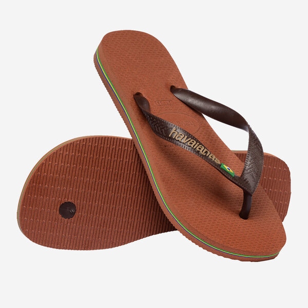 Tong Havaianas Brasil Logo Coffee