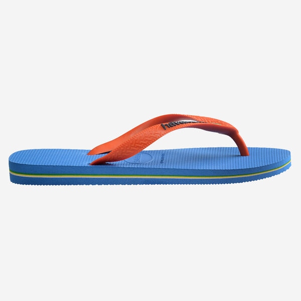 Tong Havaianas Brasil Logo Blue/Orange
