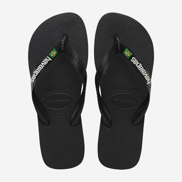 Tong Havaianas Brasil Logo Black