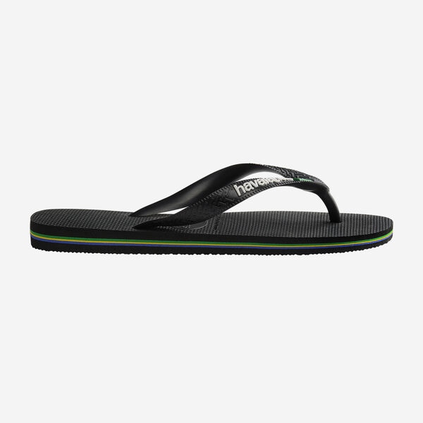 Tong Havaianas Brasil Logo Black