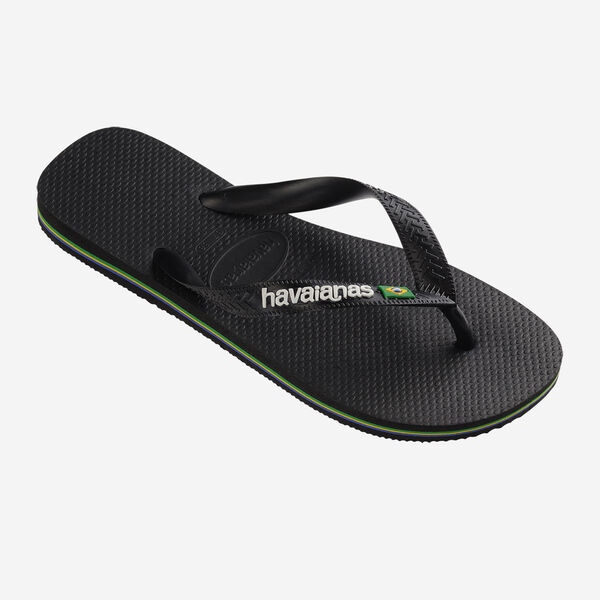 Tong Havaianas Brasil Logo Black