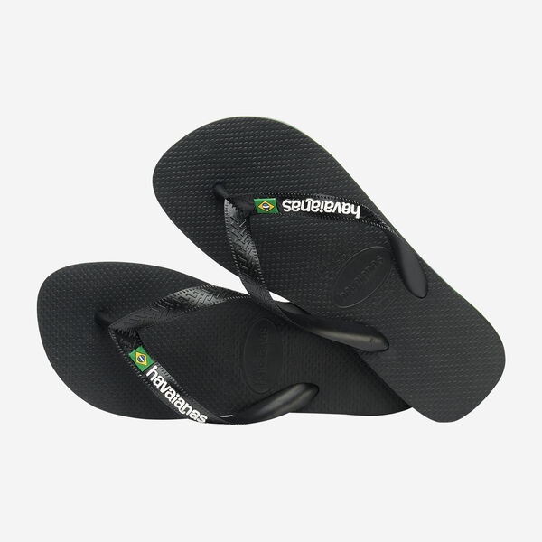 Tong Havaianas Brasil Logo Black