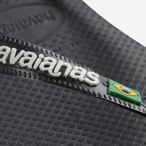 Tong Havaianas Brasil Logo Black