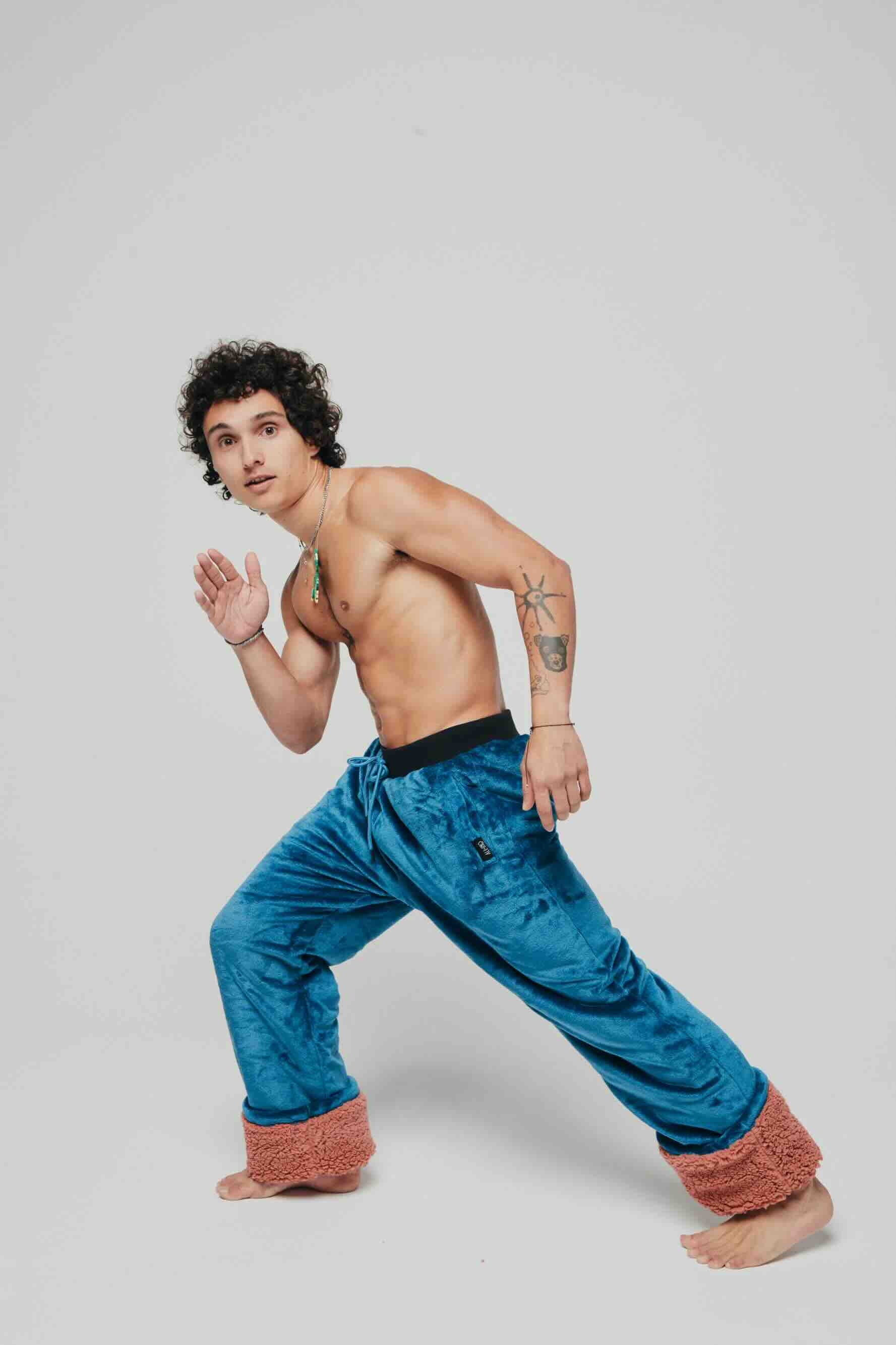 Jogging Plaid Blue Ocean