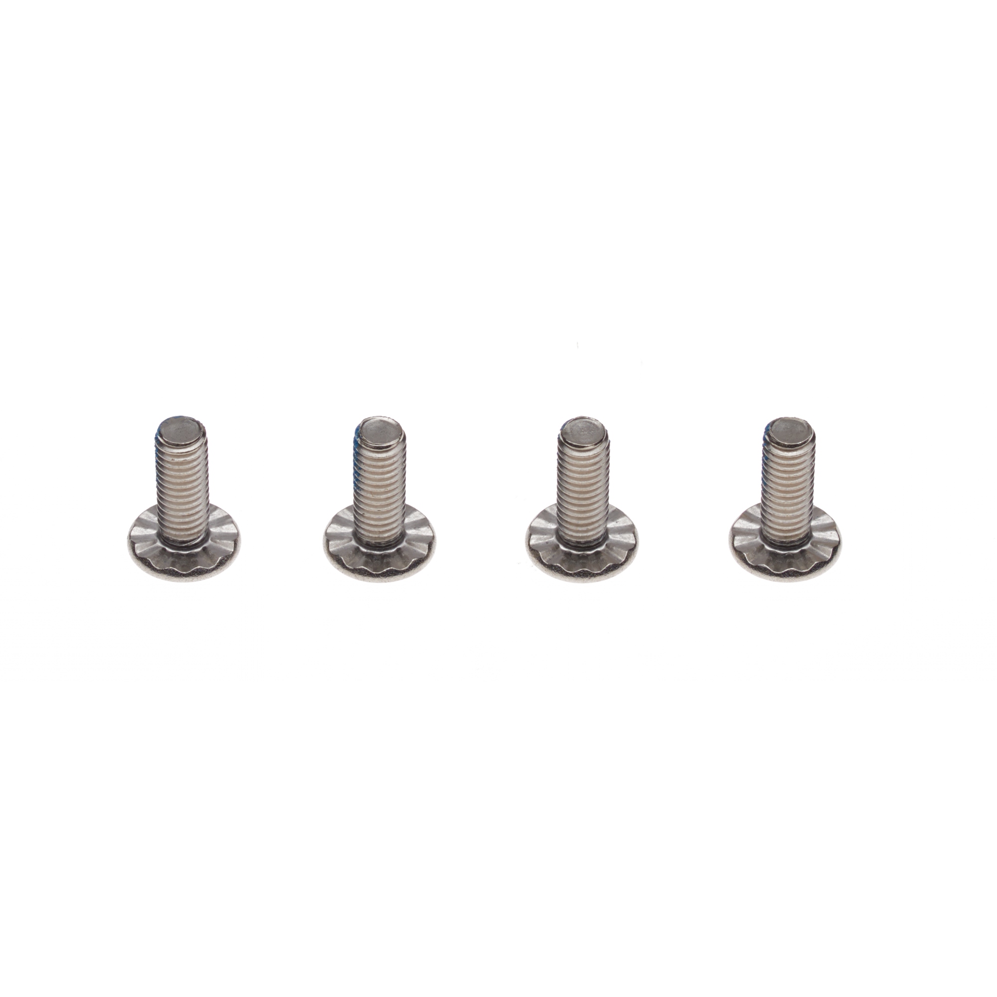Footstrap Screw rippled 16mm (4pcs)