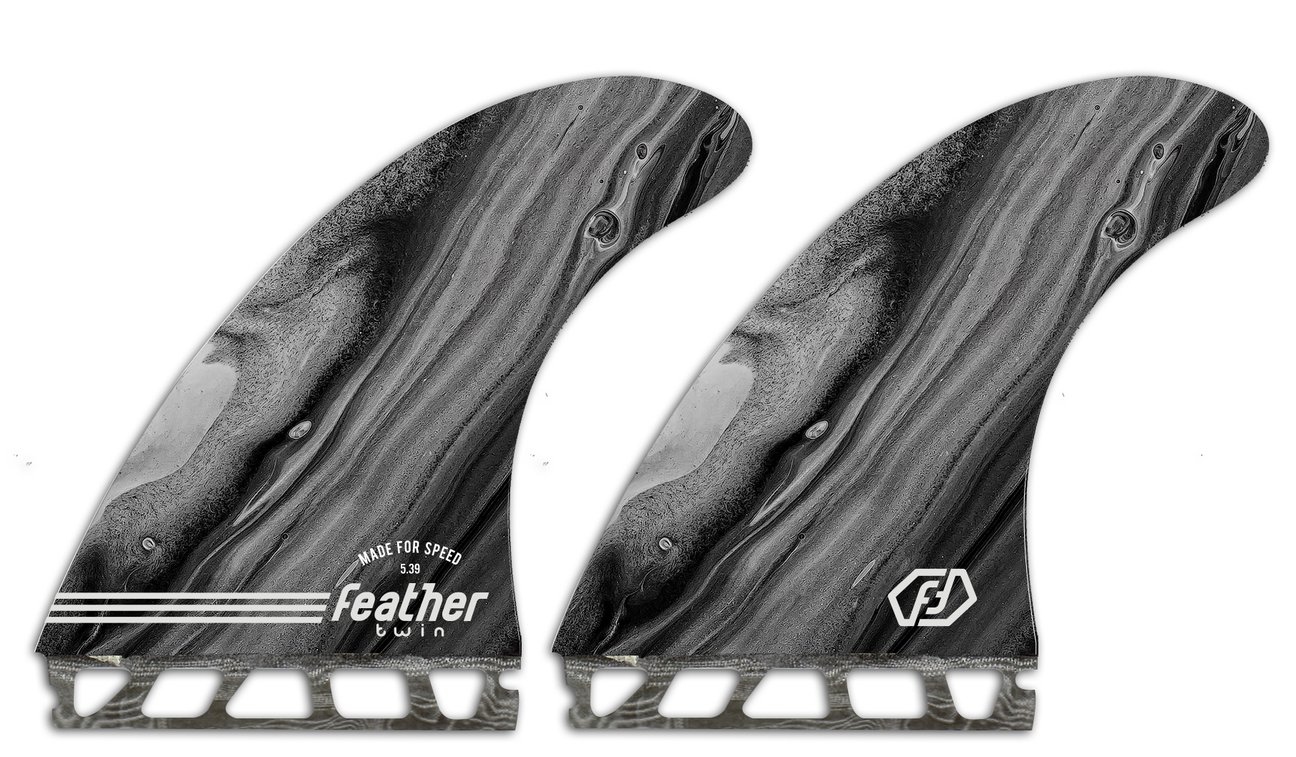 Feather Fins PERFORMANCE TWIN FIN. DUAL TAB