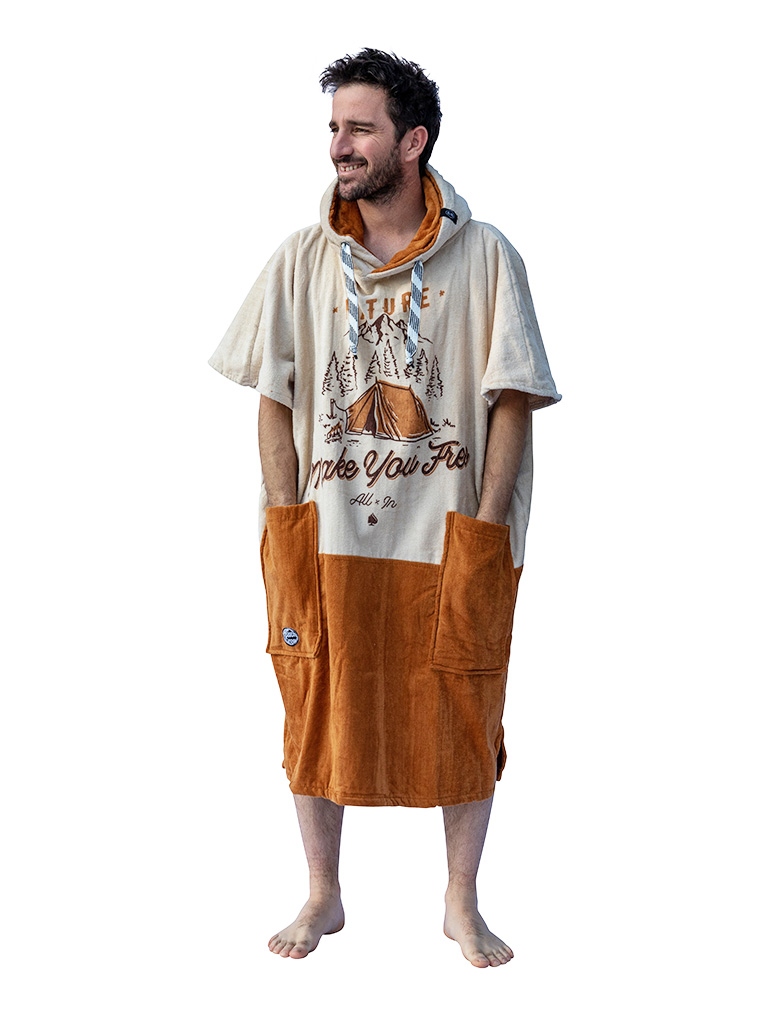 V Poncho ALL-IN Beach Crew Homme