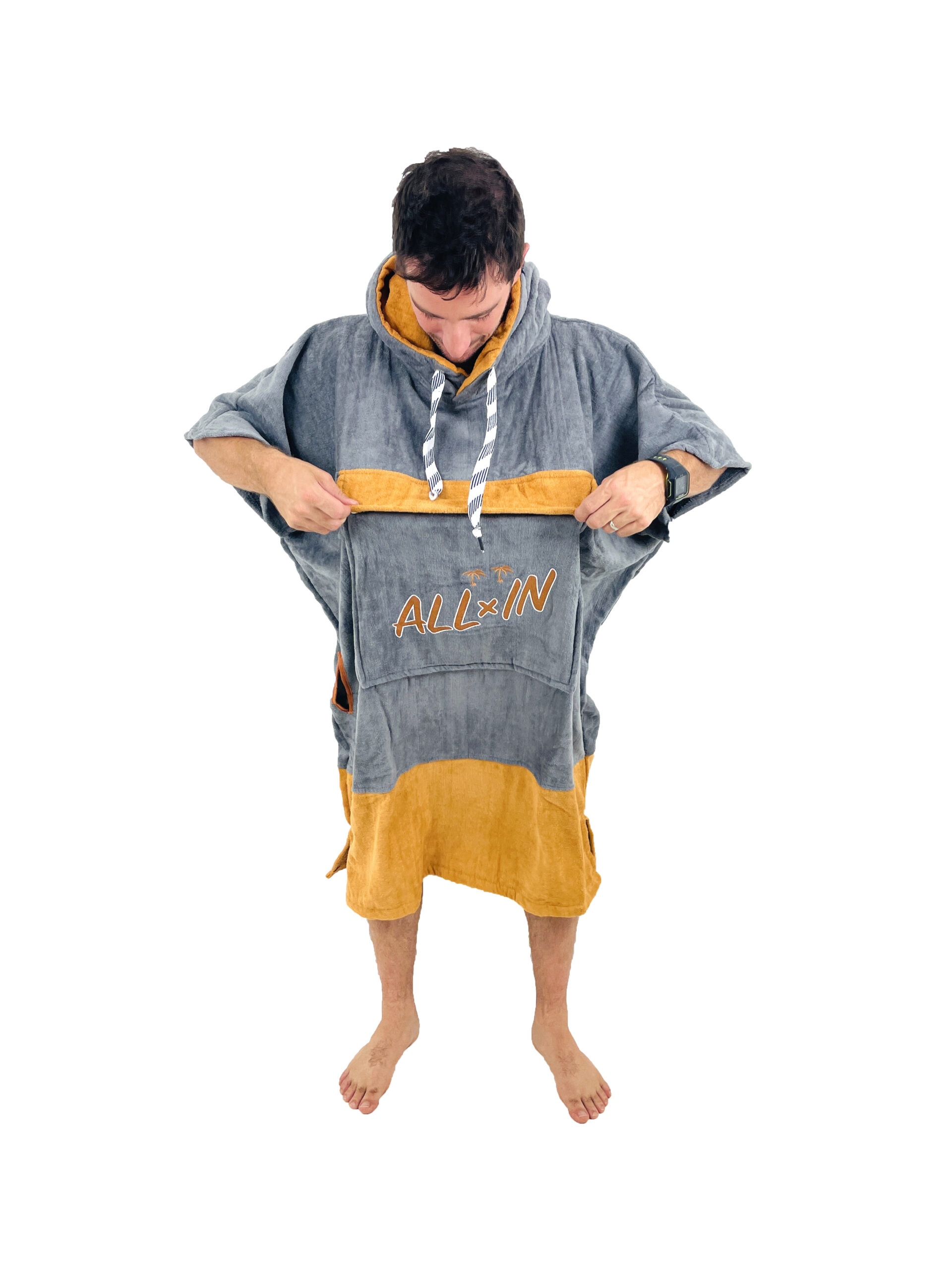 V Poncho ALL-IN Beach Crew Homme